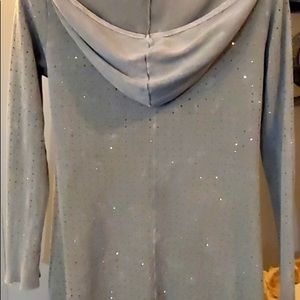 Vocal Thermal Sequin Hooded Tunic